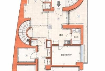 Apartament cu 3 camere decomandat, mobilat în P-ța Romană - 9