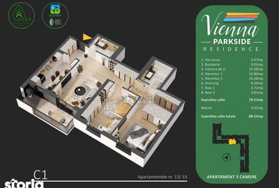 Apartament cu 3 camere decomandat în Metalurgiei - 4