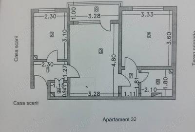 Apartament cu 2 camere semidecomandat în Sud