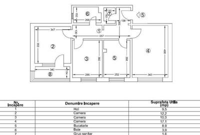 3 Camere Decomandat , 64mp, gaze la usa , necesita renovare - 1