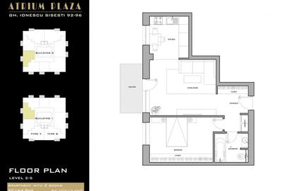 0% | Apartament 2 camere NOU, semidecomandat, 58 mp, 2 bai  | Atrium - Sisesti - 11