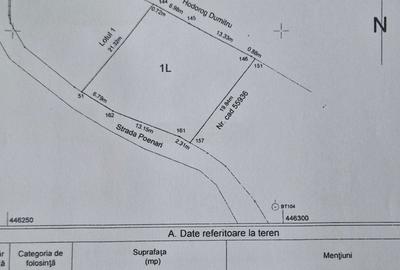 Teren de 450 mp, în Exterior Vest - 1