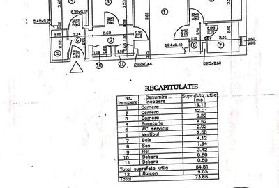 Apartament cu 3 camere semidecomandat în Titan - 1