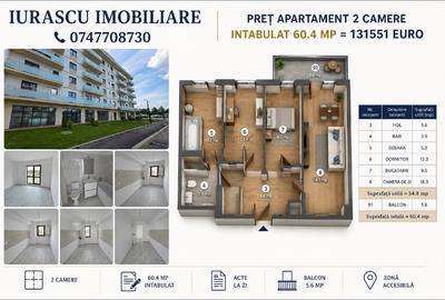 Apartament cu 2 camere decomandat în Bucium - 1