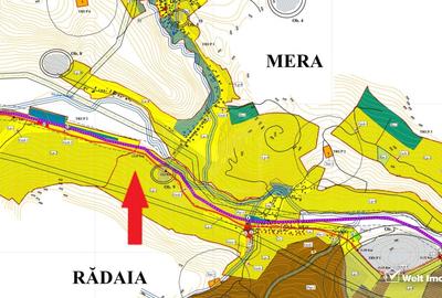 Teren intravilan in Mera cu acces la D.N.1F - 3