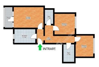 Apartament cu 3 camere balcon si loc de parcare zona Selimbar Sibiu - 10