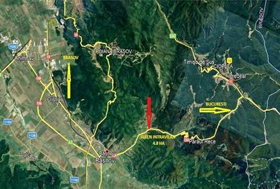 Teren superb intravilan cu PUZ  zona Rasnov Cheile Rasnoavei - 2