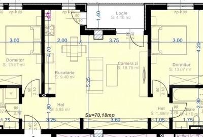 Apartament cu 3 camere decomandat în Aradului - 1