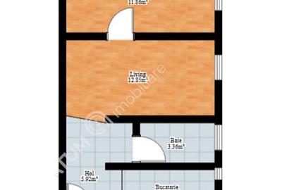 Apartament cu 2 camere nedecomandat, mobilat în Cedonia - 7