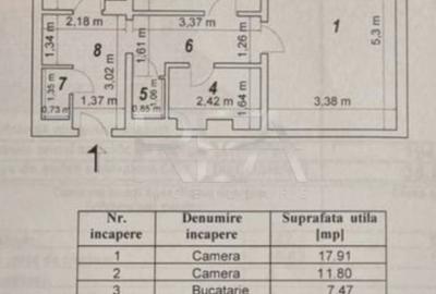 2 camere 3/10, 56mp, bloc 1978, anvelopat-Pacii - 9