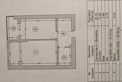 Vand Apartament 2 camere - Pallady Residence - 10
