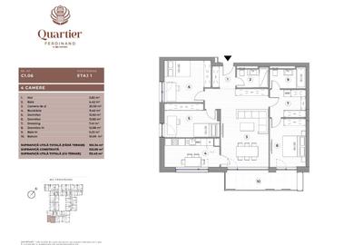 Apartament cu 4 camere decomandat în Ferdinand