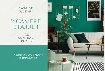 CASA DE CULTURA - 2 camere, etajul 1, cu centrala pe gaz. - 1