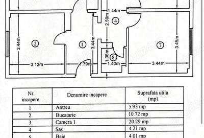 Apartament cu 3 camere decomandat în Mărăști - 2