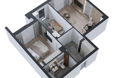 Promotie la plata  cash!  Apartament 2 camere CUG COD  152238 Promotie la plata  cash!  Apartament 2 camere CUG COD  152238 - 3