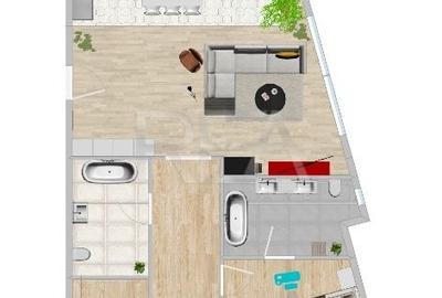 Apartament cu 2 camere decomandat în Unirii - 9