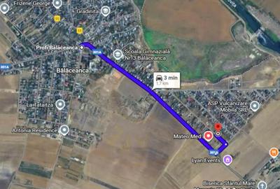 Teren de 750 mp, în Bălăceanca - 3