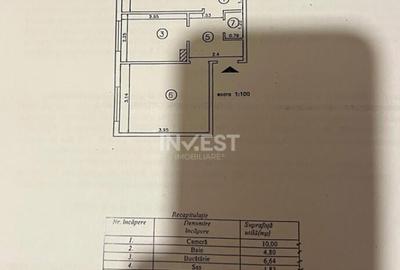 Apartament cu 2 camere decomandat în Tudor Vladimirescu
