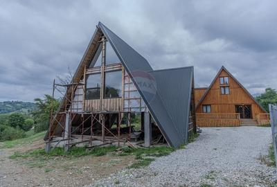 COMISION 0%| DE VANZARE| 2 CABANE TIP A FRAME| TEREN 2166 MP| - 19