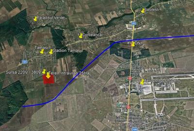 Teren Construcții intravilan de 250000 mp, în Tamași