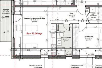 Apartament cu 2 camere semidecomandat în Apahida