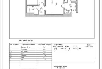 Apartament cu 2 camere semidecomandat în Craiovei