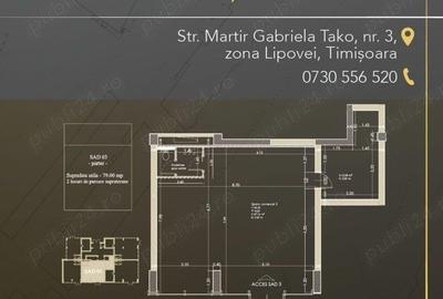 Spatiu de vanzare sau de inchiriat 79 mp , str Martir Gabriela Tako nr.3, Zona Lipovei - 5