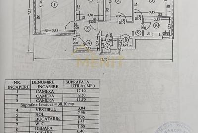 Apartament cu 3 camere decomandat, mobilat în Malu Roșu - 17