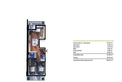 Apartament cu 3 camere semidecomandat, mobilat în Gheorgheni - 9