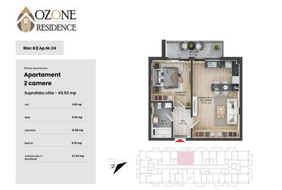 Apartament cu 2 camere decomandat în Tractorul - 8