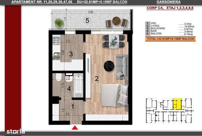 Apartament cu 3 camere decomandat în Central - 1
