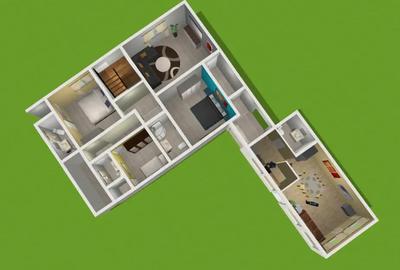 Apartament cu 3 camere decomandat în Poiana Țapului - 3