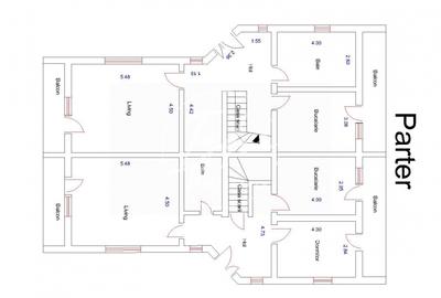 Duplex cu 5 camere cu Teren 349 Mp în Central - 2