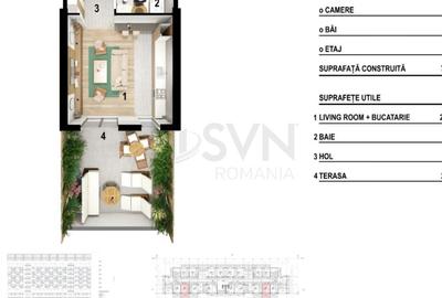 REA1024422 Studio cu terasa NEW WORLD Splaiul UNIRII - 10