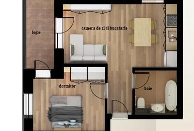 Apartament de vanzare - 1 camera | Etaj 1 | Loc de parcare inclus | 4.000 EUR - 3