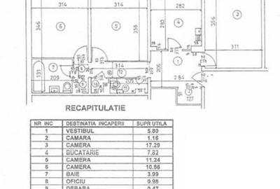Apartament cu 3 camere decomandat în Apărătorii Patriei
