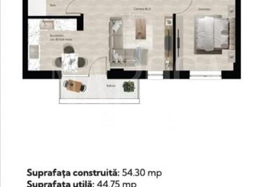 Apartament cu 2 camere semidecomandat în Băile Felix