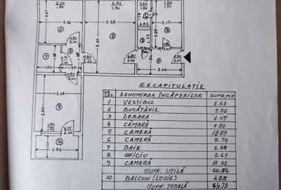 Apartament cu 3 camere semidecomandat în Titan - 1