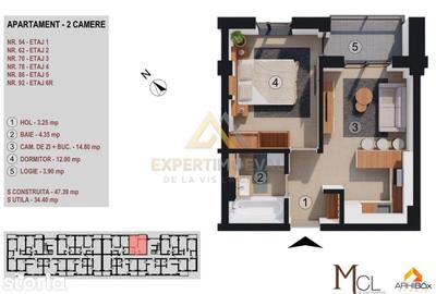 Apartament cu 2 camere în Gării - 18