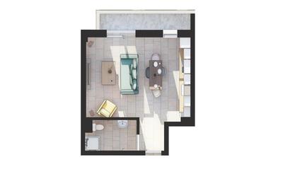 Apartament 1 camera Visan - Bucium - 2