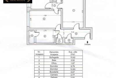 Apartament cu 3 camere decomandat în Giurgiului