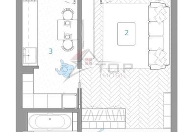 Garsonieră decomandată în Nicolina