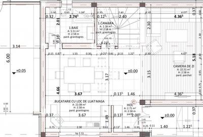 Casă cu 3 camere cu Garaj în Central - 3