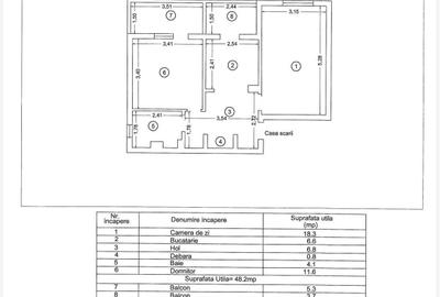 Apartament cu 2 camere decomandat, mobilat în Inel I - 11