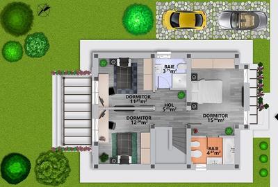 Casă cu 5 camere cu Teren 500 Mp în Săbăreni - 20