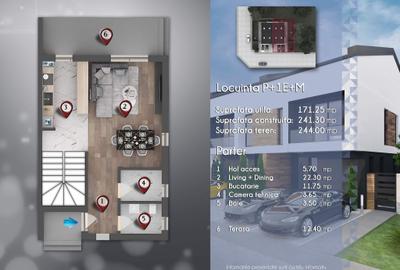 Vila Premium, P+1E+M, su 171 mp, teren 242 mp - 27