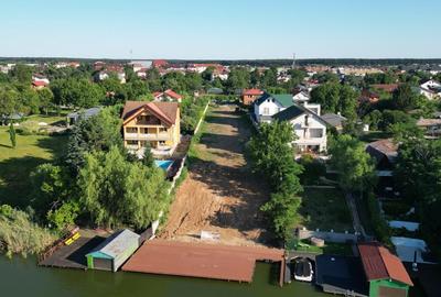 TEREN LAC SNAGOV - PONTON - CASA P+1E - 20ml deschidere - 2