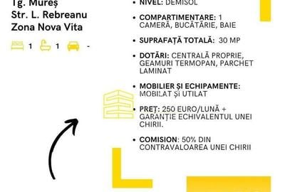 Apartament 1 camera Tg. Mure? Str. Liviu Rebrea... - 6