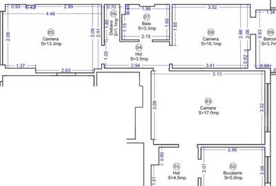 Apartament 3 camere, 60 mp, PIATA VICTORIEI - 7