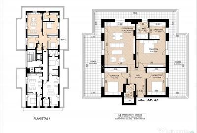 Apartament cu 4 camere decomandat în Titan